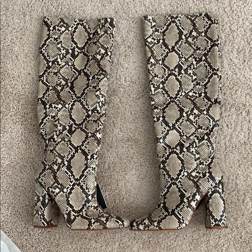 Zara Snakeskin Boots